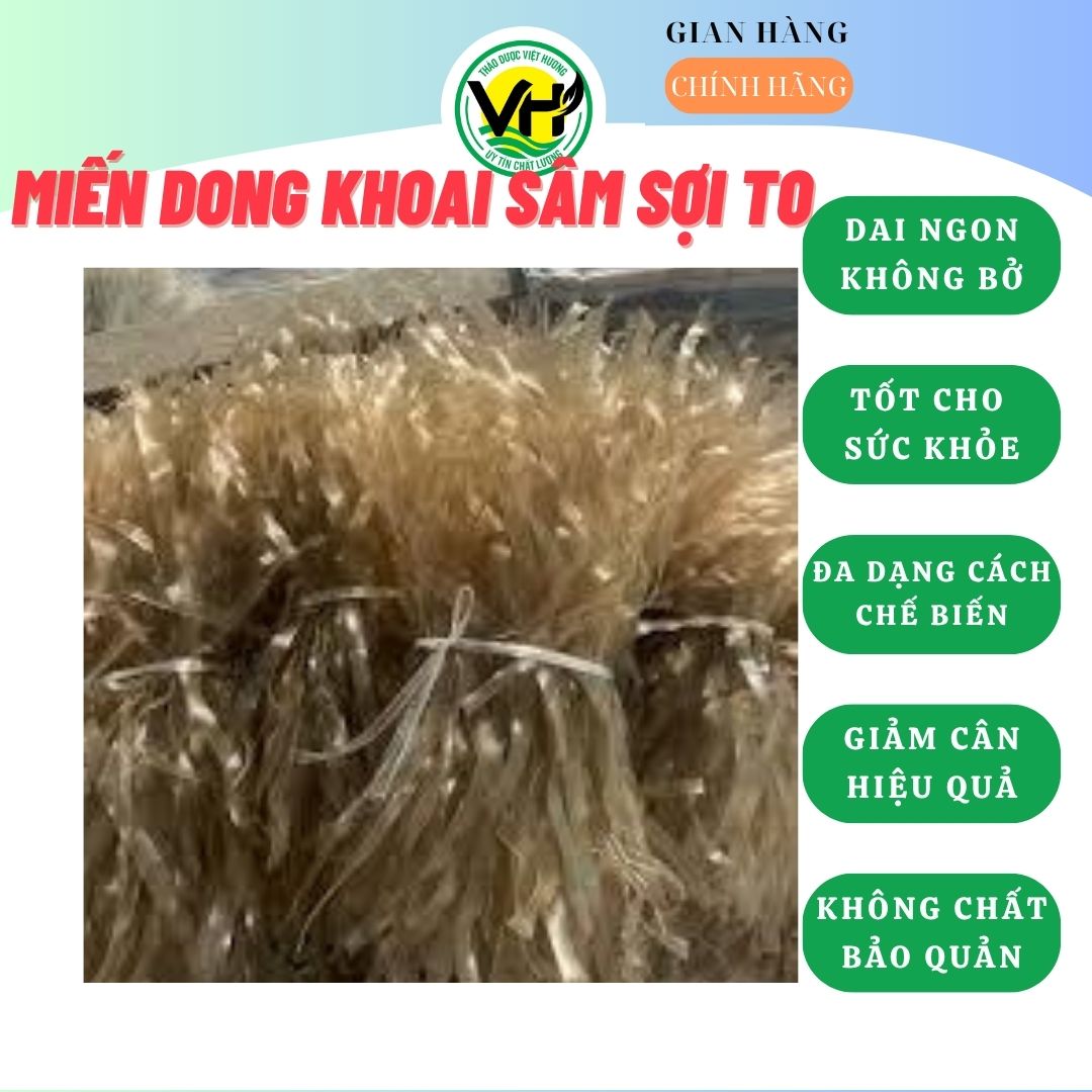 1kg Miến dong khoai sâm sợi to( miến sâm đất ) - Thanh mát - Healthy - Eatclean
