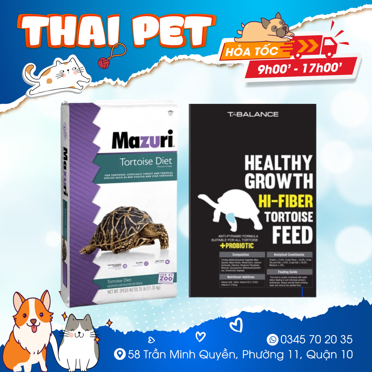 Thức ăn rùa cạn bò sát mazuri