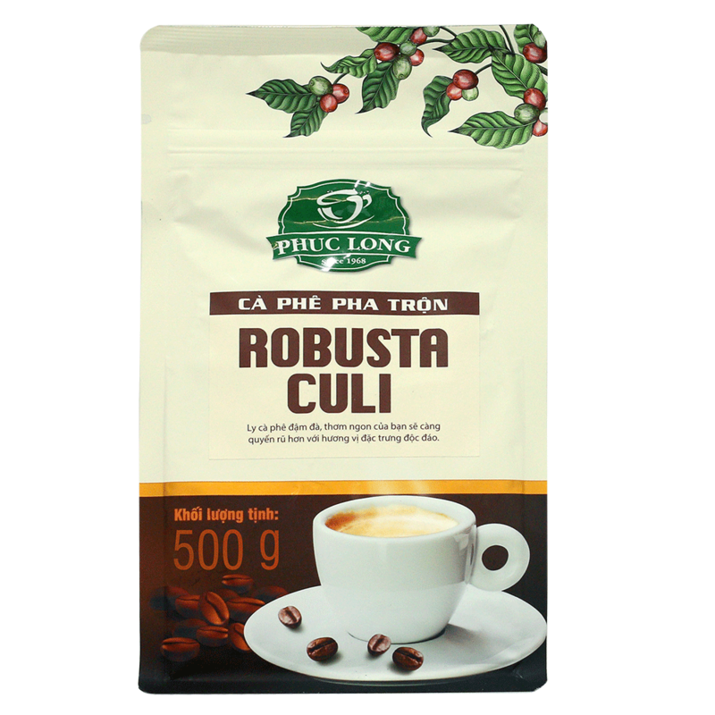 Cà phê robusta - culi không bơ 500gr - phúc long coffee & tea