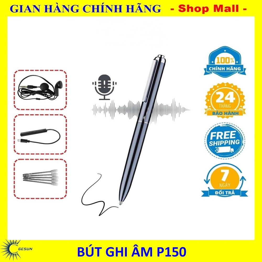 Máy ghi âm JXD P150 máy thu âm nhỏ gọn dễ sử dụng siêu lọc âm dung lượng 32GB pin trâu 72h Bảo hành 12 tháng