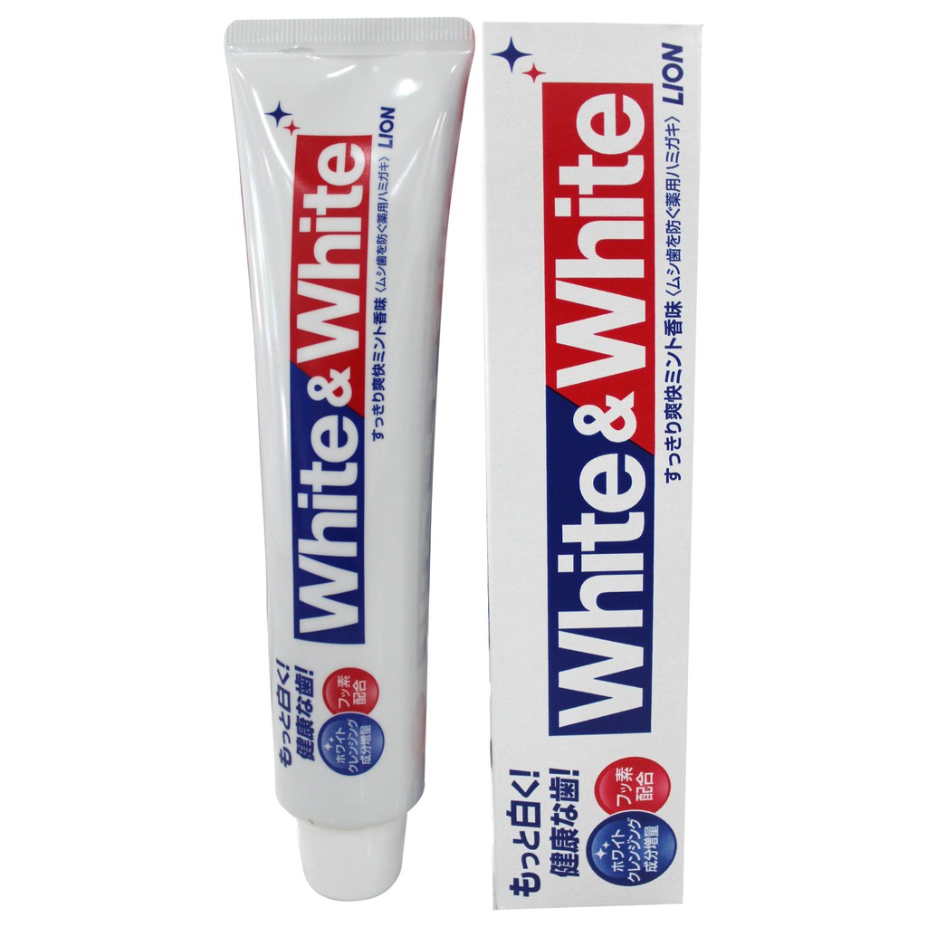 Kem đánh răng White & White 150g Nhật Bản, Kem Đánh Răng Nhật, Kem Đánh Răng Trắng Răng