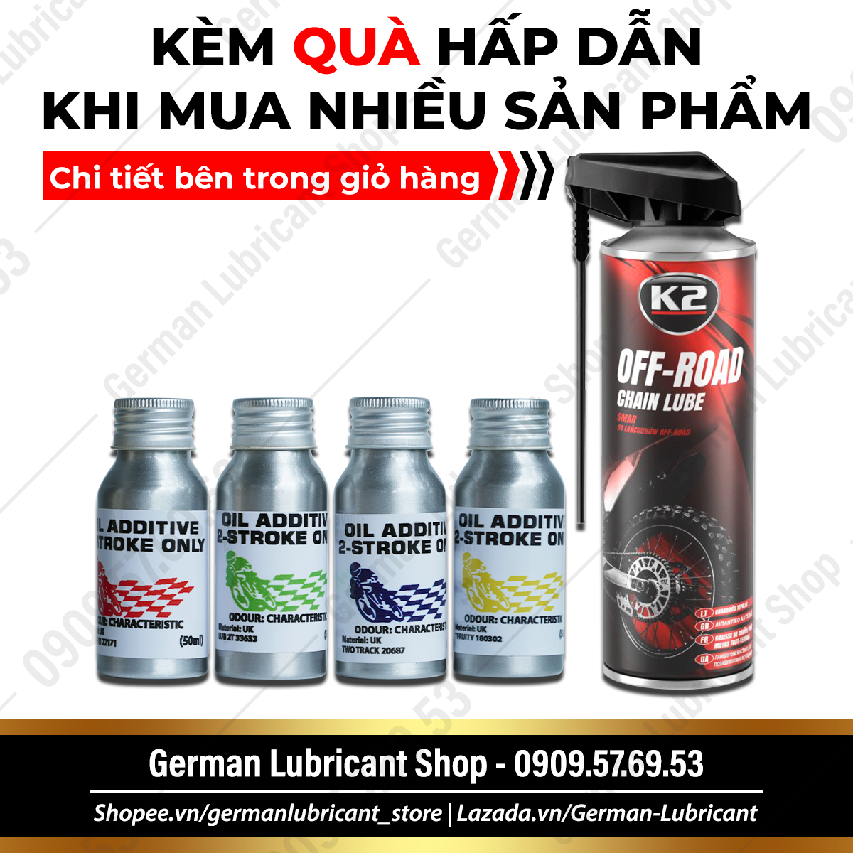Phụ gia tinh dầu thơm đậm đặc xe 2 thì - Pha nhớt - Pha xăng - Phụ gia mùi xe 2 thì - 2T - YAZ - Xipo - Nova - Sport