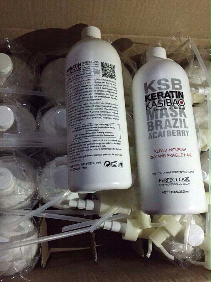 Hấp dầu tóc keratin kasibao ksb brazil 1000ml - kasibao
