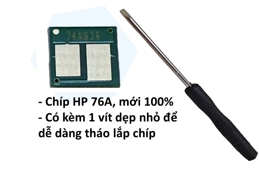 Chíp hp 76a, pro 404n, 404d, 404dn, 404dw, mfc m428fdn, m428fdw, m304, cf276a. chíp hộp mực máy in