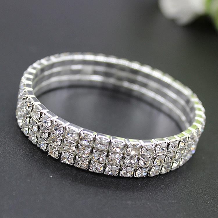 Lắc tay nữ đính đá lấp lánh 3 vòng