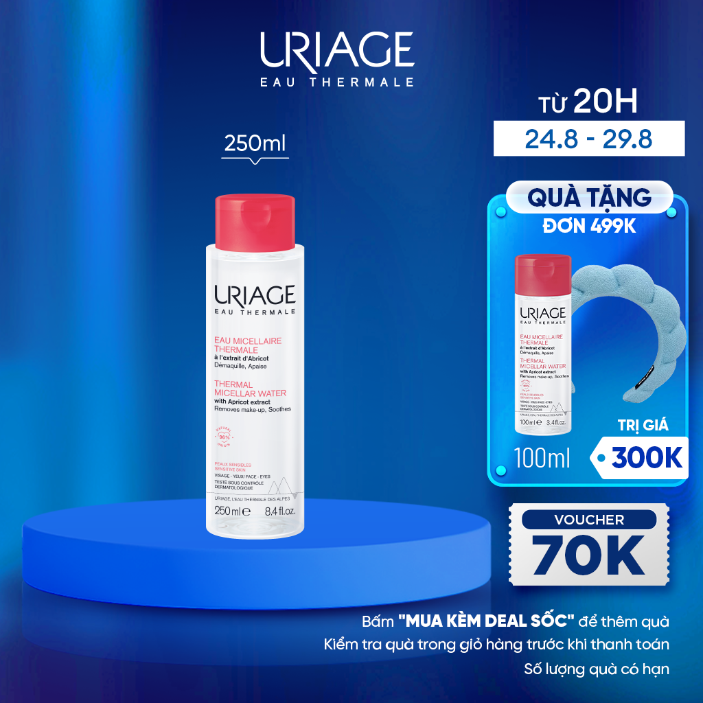 Nước tẩy trang dưỡng khoáng cho da nhạy cảm URIAGE EAU MICELLAIRE THERMALE PS F 250ml