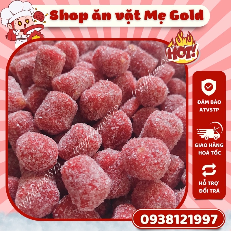 Ô mai dâu tây, kẹo dâu tây chua ngọt Đà Lạt