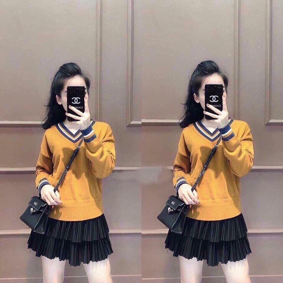 Chân váy xếp ly nhuyễn hai tầng - Unisex Shop
