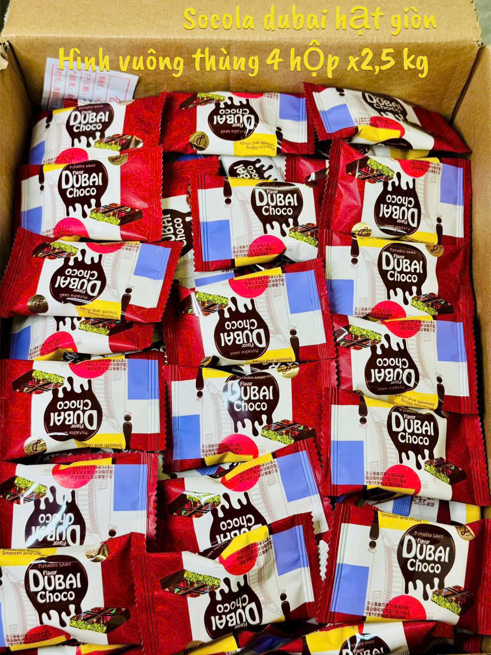 [New Arrivals] Combo 1000g Pandora's Diary Dubai Chocolate Candy/ Dubai Chocolate Filled with Coconut Milk/Delicious Crushed Dubai Coconut Milk