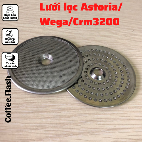 Lưới lọc họng pha máy pha cà phê Astoria, Wega,Crm 3200