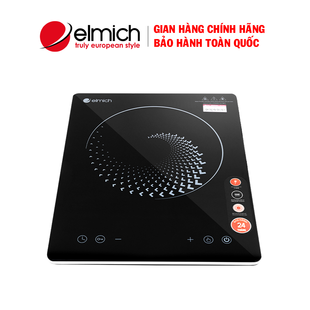 Bếp từ đơn elmich ice-3874 - bếp điện từ - bếp từ cảm ứng - bếp lẩu - công suất 2100w, mặt kính ceramic, bảo hành 2 năm