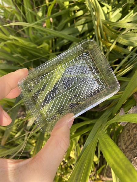 Khay đựng bánh dứa, thỏi vàng 5x7cm set 100 cái