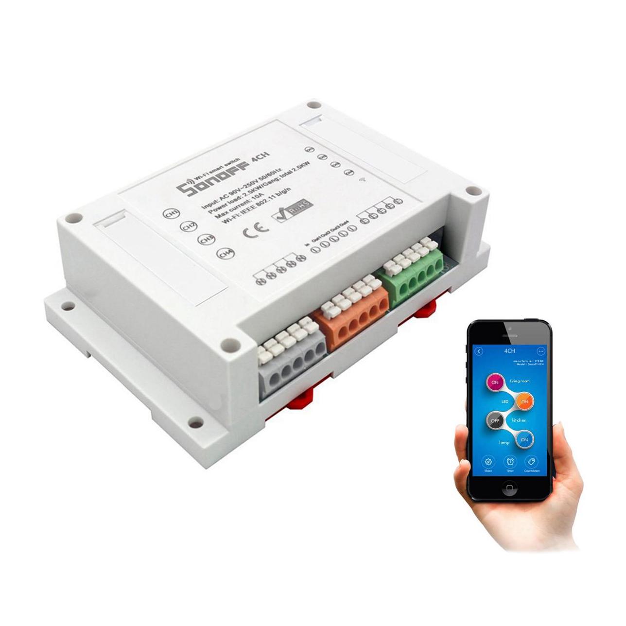 Sonoff 4ch r2 – bộ điều khiển thông minh 4 kênh