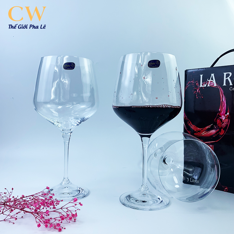Ly uống rượu vang pha lê tiệp khắc crystalex rebecca 820ml red wine