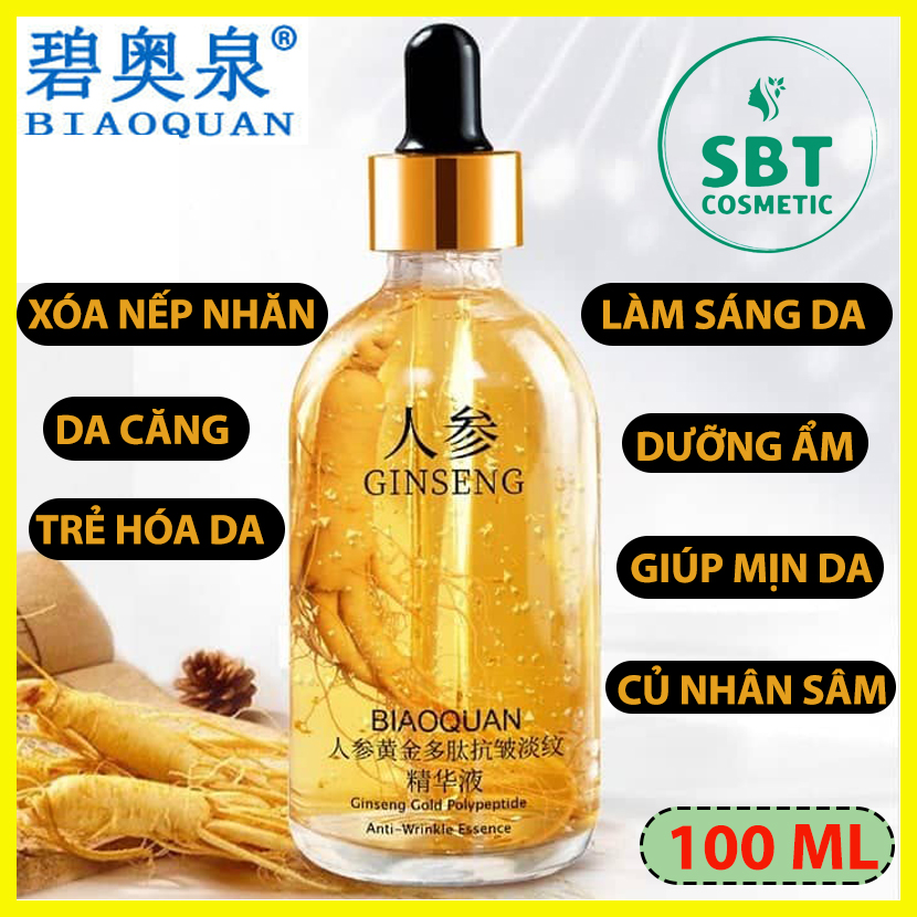 [Nhân Sâm] Serum Tinh Chất Nhân Sâm Vàng Ginseng Gold Polypeptide 100ml Giúp Dưỡng Ẩm Trẻ Hóa Da Làm Da Mặt Căng Bóng Mịn Màng Chống Lão Hóa