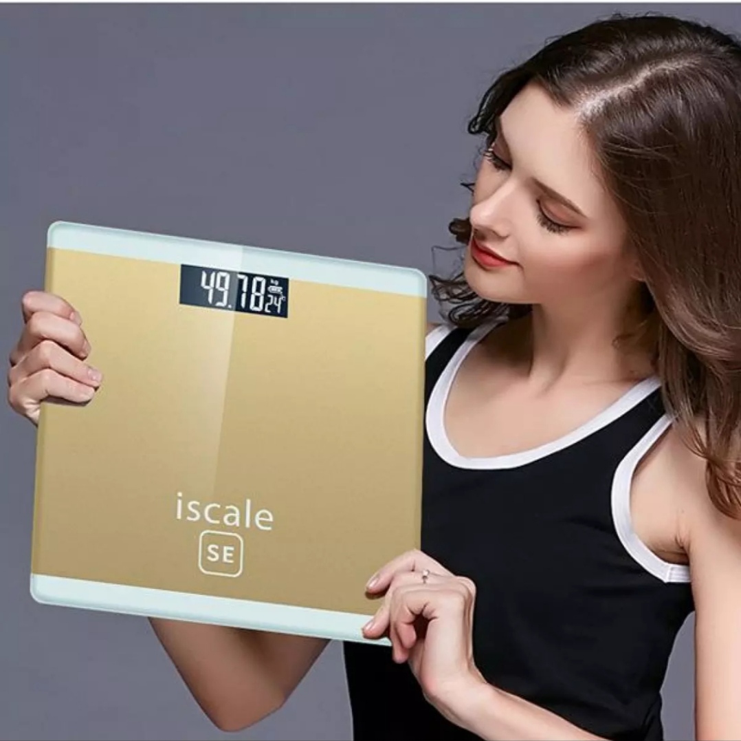 Cân điện tử ISCALE cao cấp. Cân sức khỏe cho cả gia đình. Kính cường lực bền đẹp, tiện dụng. Độ chính xác cao. Cân 180kg