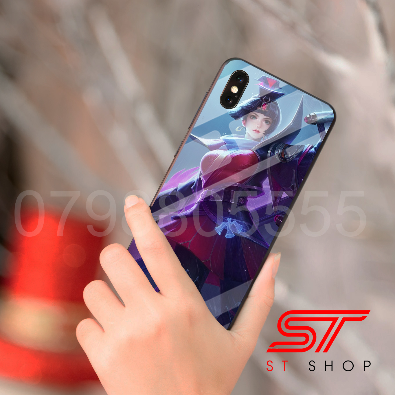 Ốp lưng kính in hình tướng Butterfly Liên Quân cho dòng máy iPhone