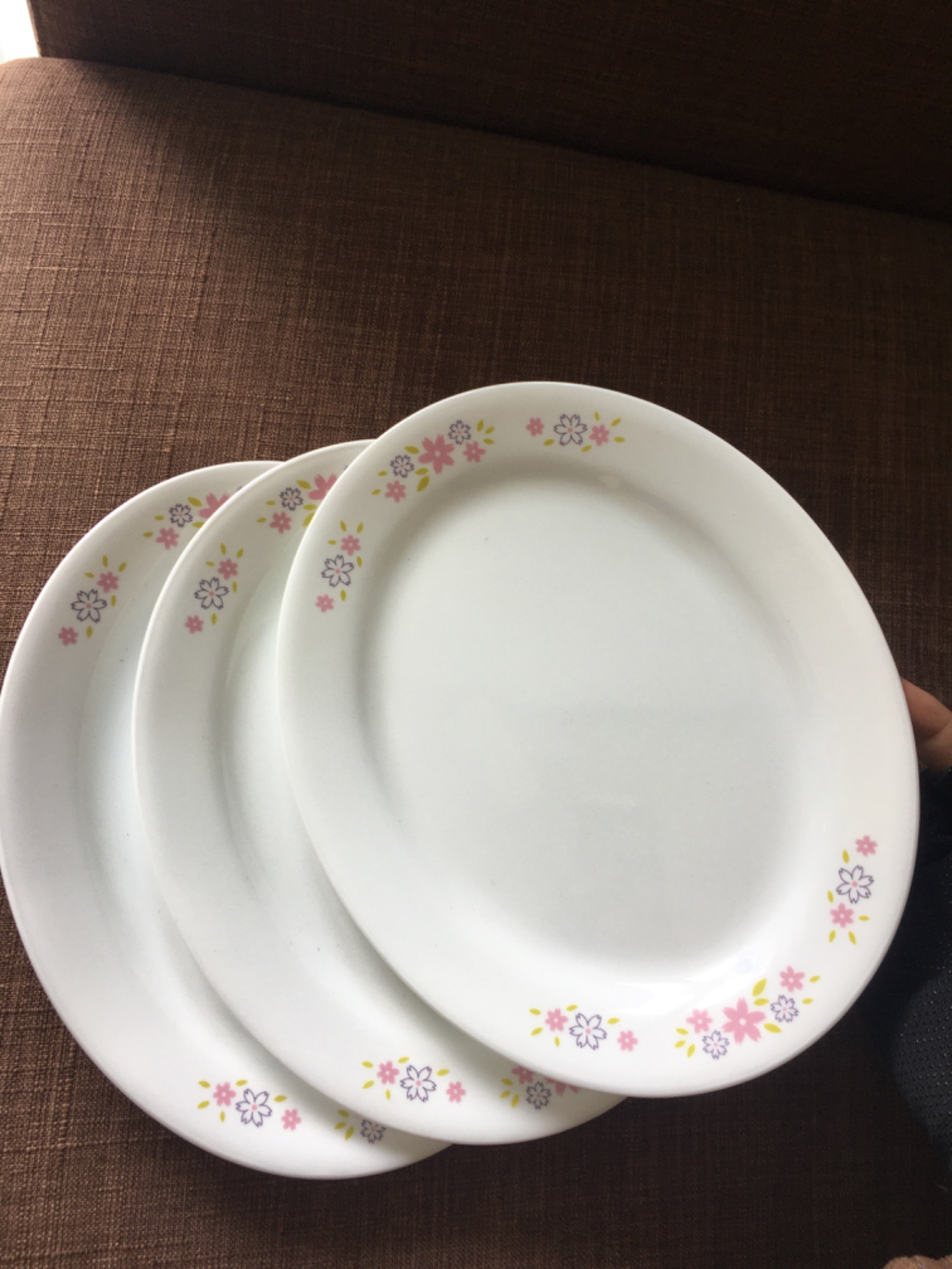 Corelle usa - floral fantasy - combo 3 dĩa oval 6950-fsy-lp- 25cm