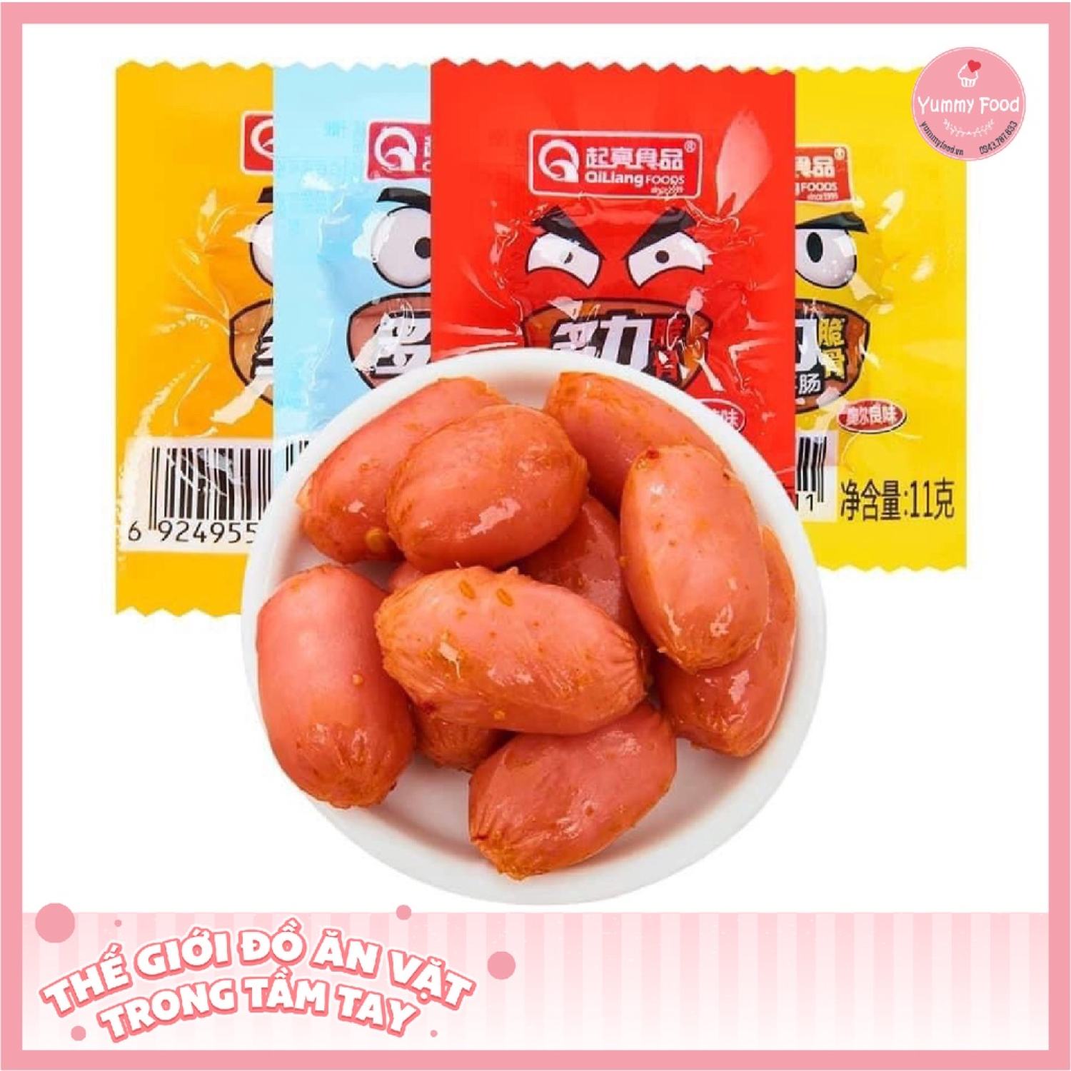 Xúc xích sụn 2 viên - combo 10 gói
