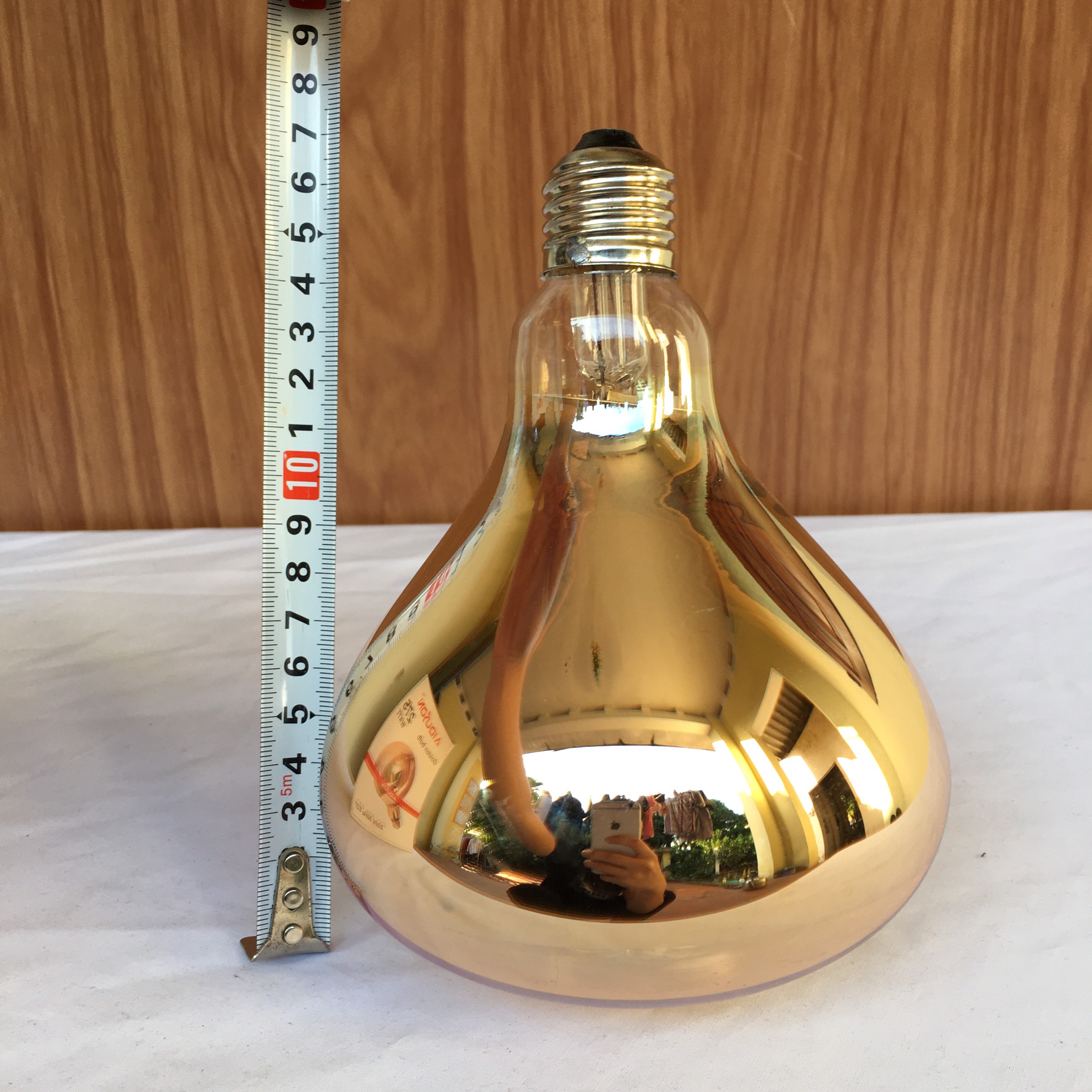 [ BÓNG TO ] BÓNG ĐÈN SƯỞI NHÀ TẮM 275W, SẤY QUẦN ÁO, SẤY HOA QUẢ ĐƯỜNG KÍNH 12,5 CM