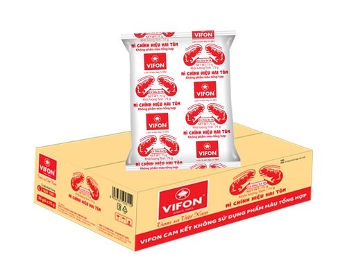 Thùng 30 gói mì hai tôm vifon 75g