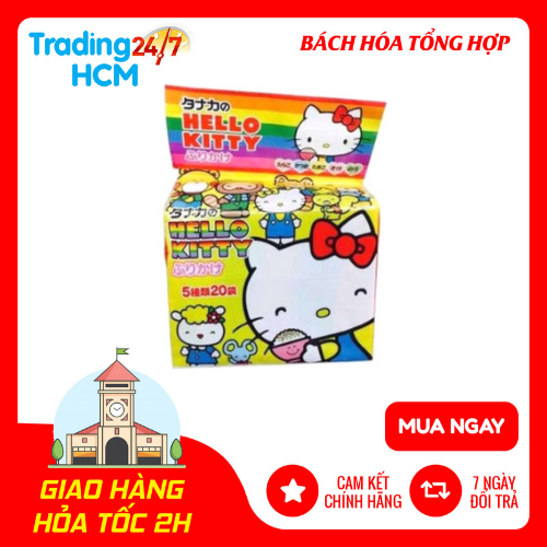 Gia Vị Rắc Cơm Hello Kitty Nội Địa nội địa Nhật Bản Túi 20 gói