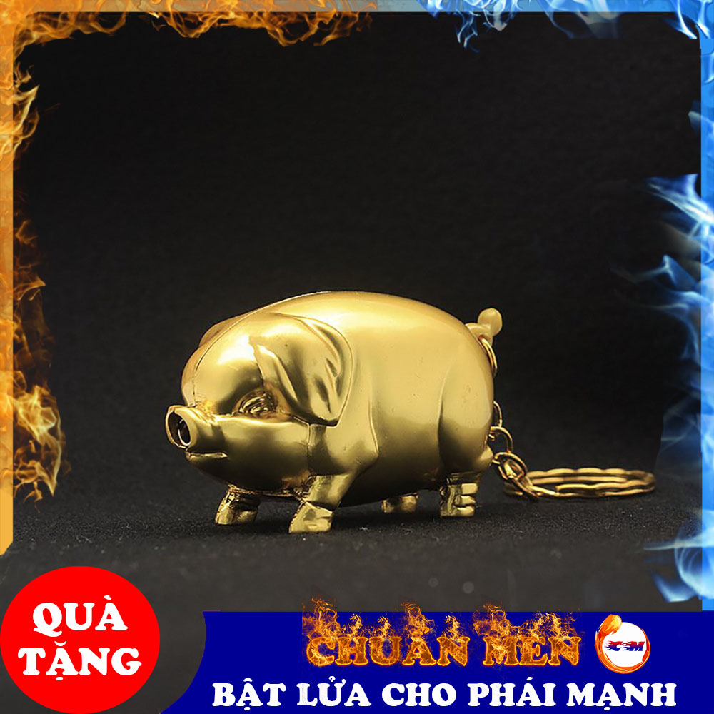 Bật lửa khò Chuẩn Men tia lửa nhỏ sử dụng gas hình con heo đáng yêu độc lạ - GD1162