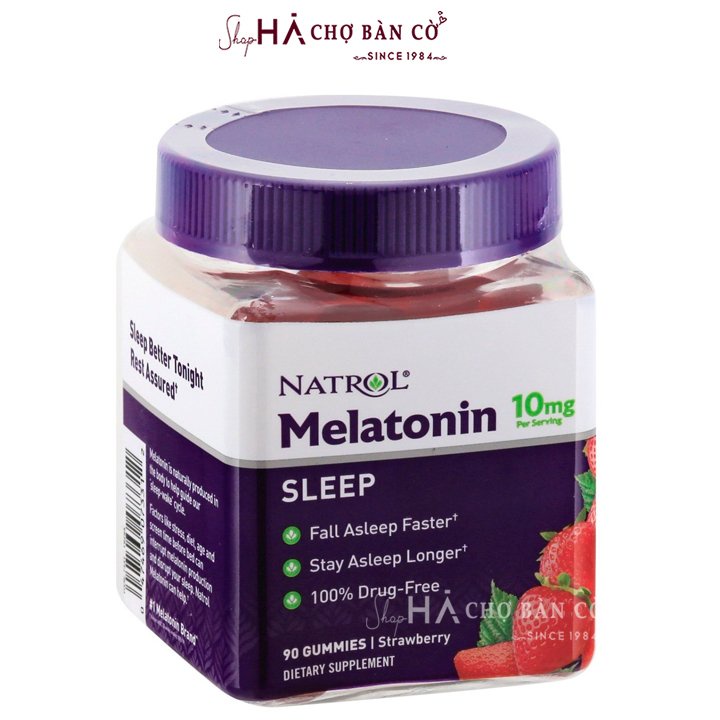 Kẹo Dẻo Giúp Ngủ Ngon NATROL - Melatonin Sleep 5mg 10mg 90 Gummies