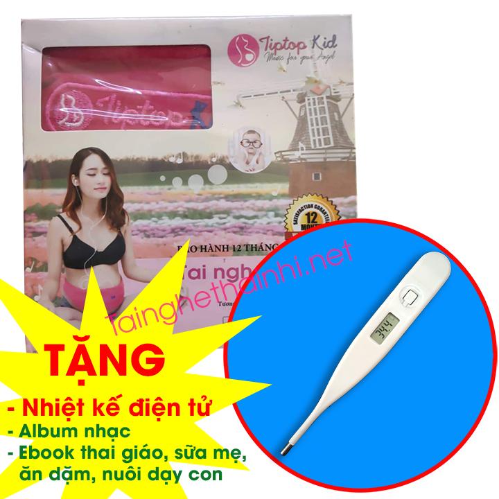 [HCM][TẶNG NHIỆT KẾ ĐIỆN TỬ] Tai nghe Bà bầu Tiptop Kid - Tai nghe thai nhi Tiptopkid