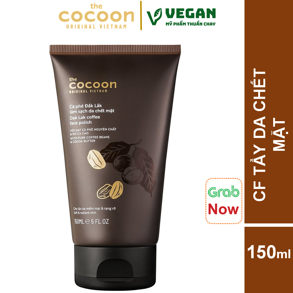 Cà phê Đắk Lắk làm sạch da chết mặt cocoon 150ml