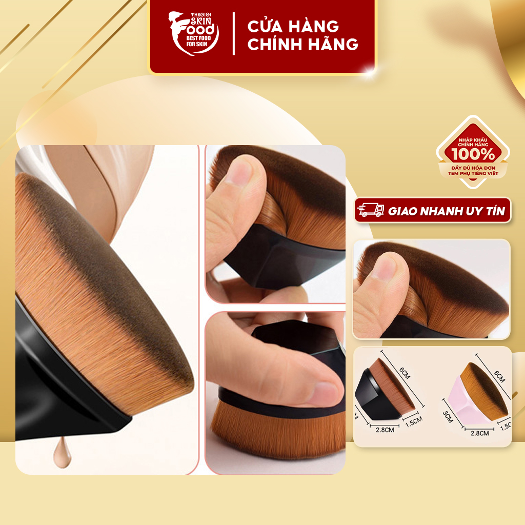 Cọ tán nền chuyên dụng, lông cọ mềm mại toola foundation makeup brush - tla001