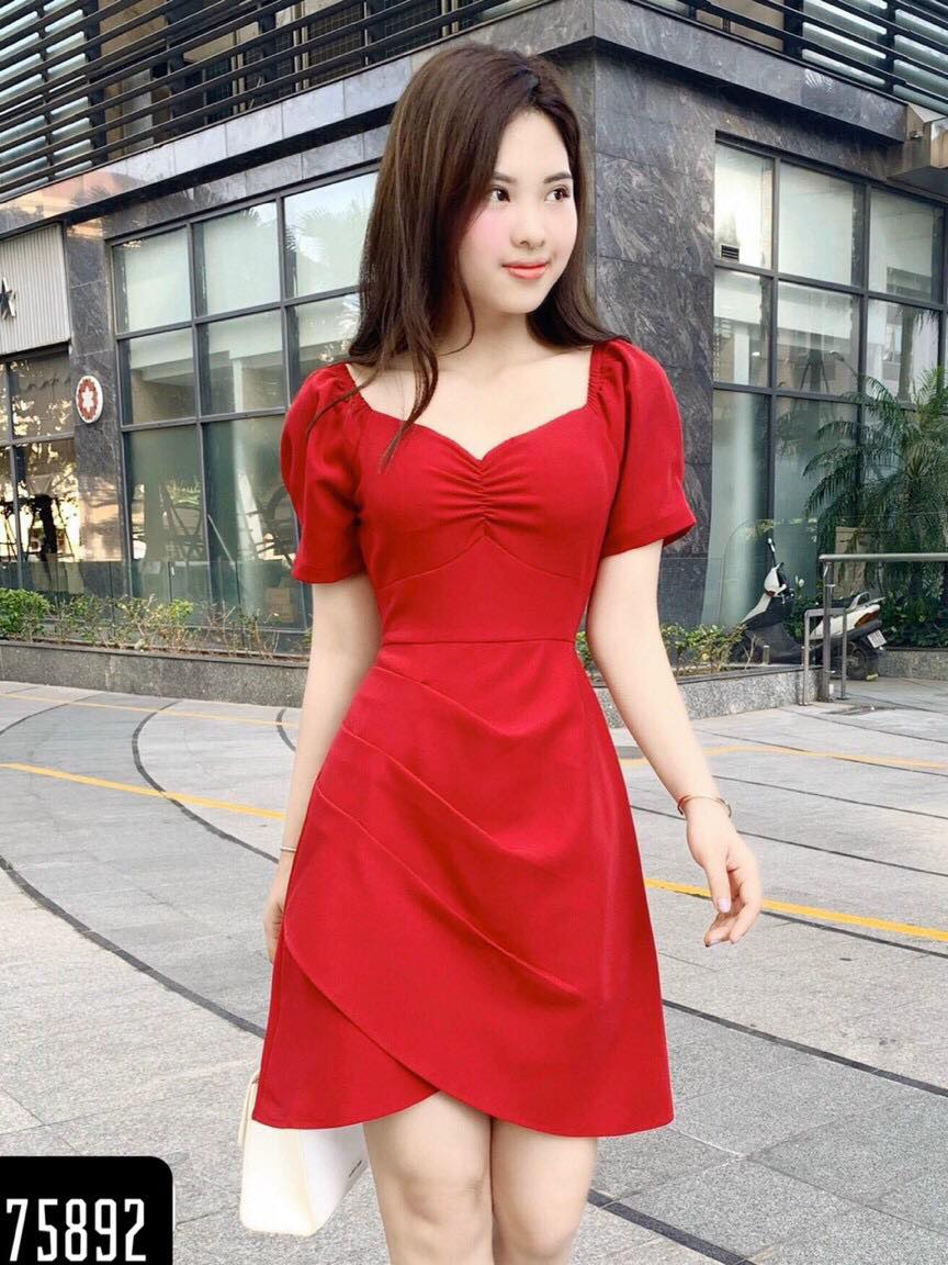 Đầm ôm dự tiệc nhún ngực siêu dễ thương