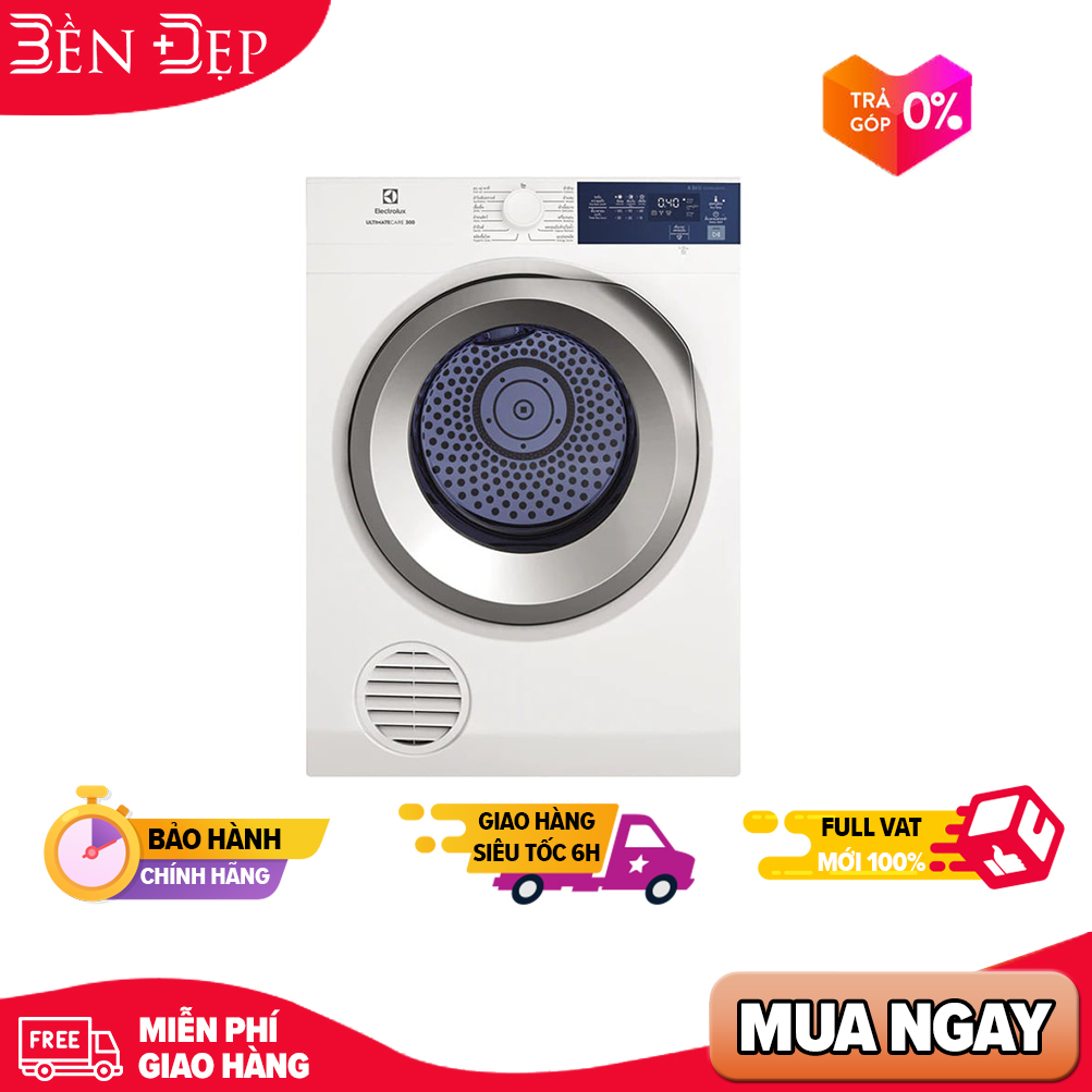 Máy sấy 8.5Kg Electrolux EDV854J3WB Giá áp dụng giao tại HN HCM& các tỉnh liên hệ shop