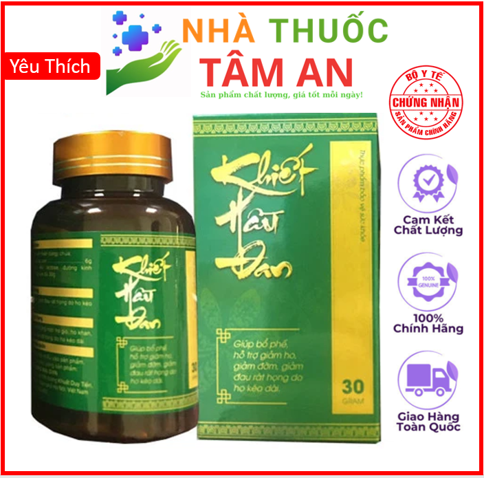 Khiết Hầu Đan - Hộp 200 Viên Giúp Giảm Ho, Hen Suyễn, Viêm Amidan, Viêm Họng Hạt, Copd