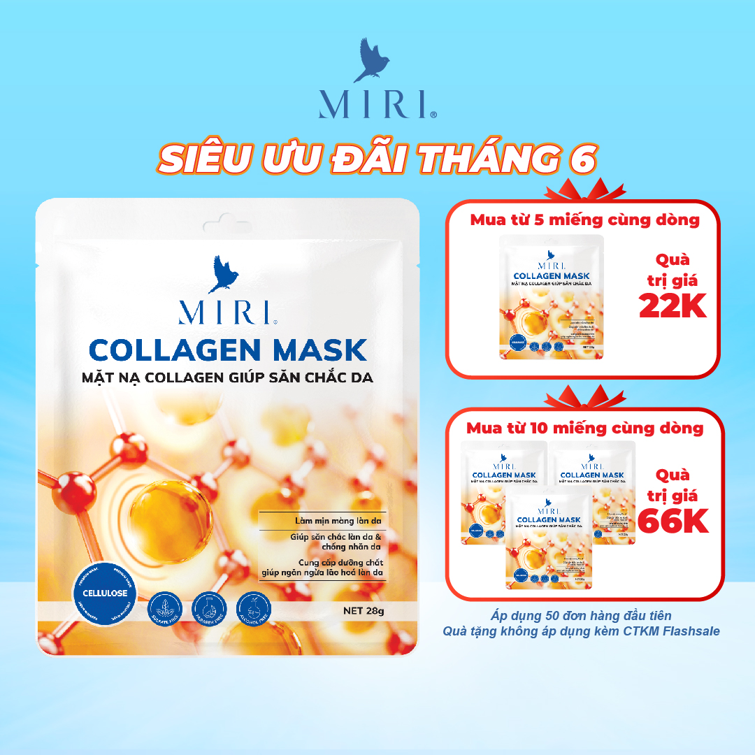 Mặt nạ giúp săn chắc da - collagen mask miri