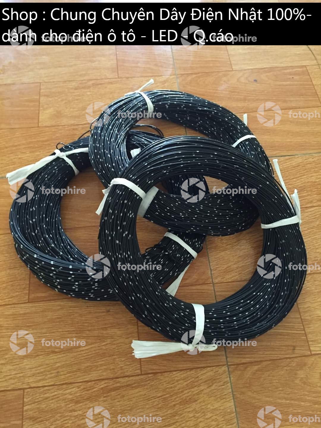 Dây điện nhật 0,85mm 100m màu đen