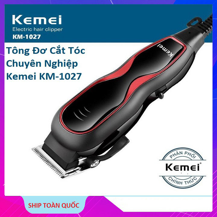 [HCM]Mua Dụng cụ làm đẹp - Tông đơ cắt tóc giá tốt. Tông Đơ Cắt Tóc Cho bé KEMEI KM-1027 - CHÍNH HÃNG [BẢO HÀNH 12 THÁNG] tông đơ hớt tóc trẻ em