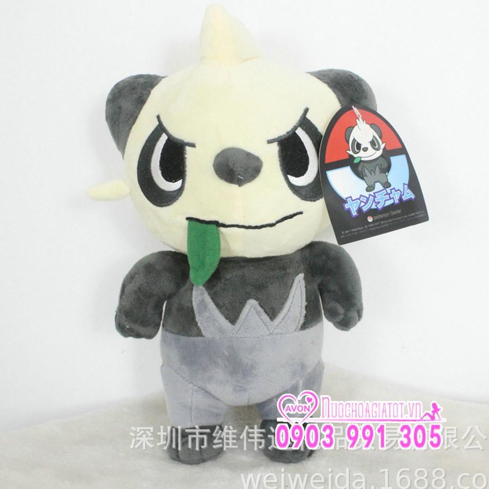 [HCM]TẶNG TÚI QUÀ - GẤU BÔNG POKEMON GẤU TRÚC PANCHAM YANCHAM 25CM