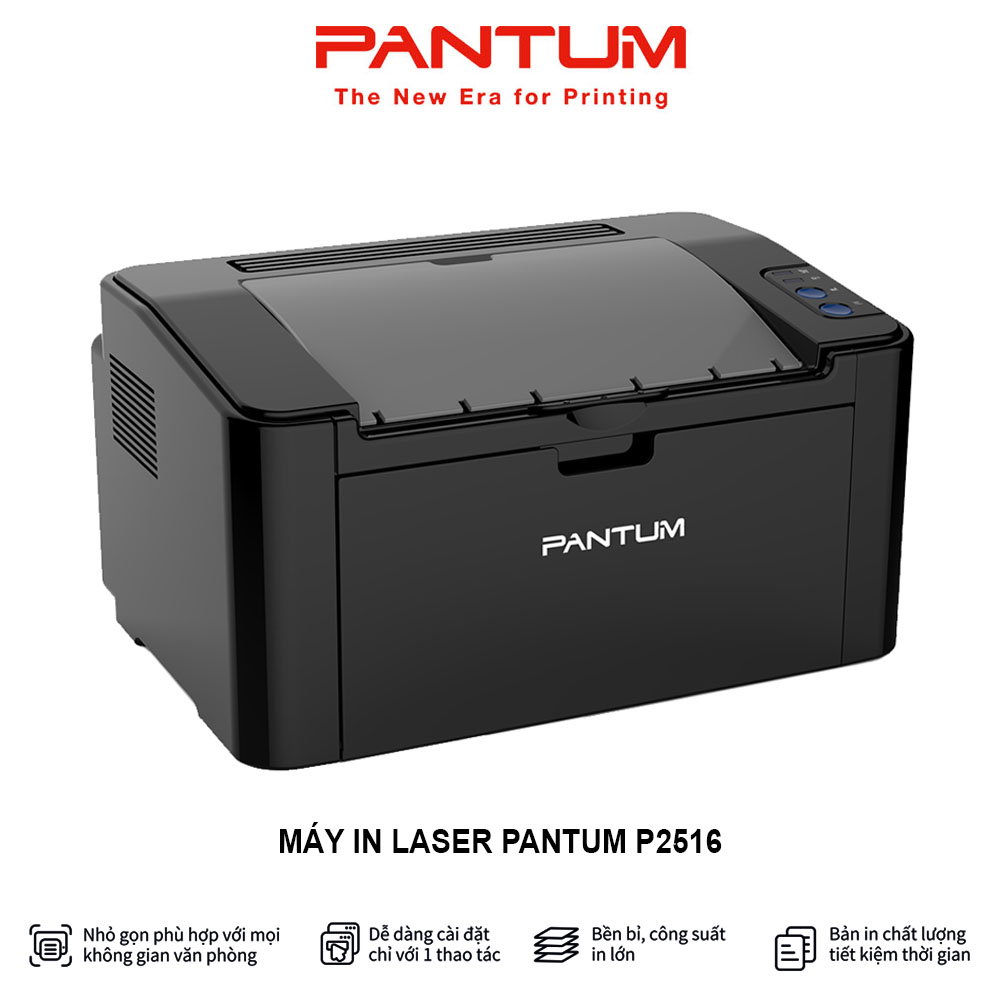 Máy in laser đơn chức năng pantum p2516, in đen trắng, tốc độ cao, khổ giấy a4