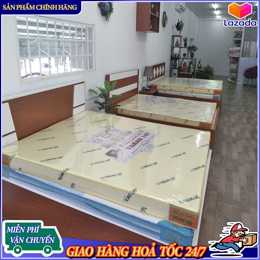 Nệm cao su non size 1m8 x 2m x 10cm thắng lợi
