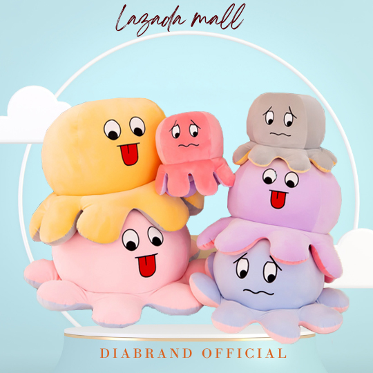 [CÓ VIDEO THỰC TẾ] Gấu Bông Bạch Tuộc Cảm Xúc Lông Mịn Cao Cấp Size Khổng Lồ