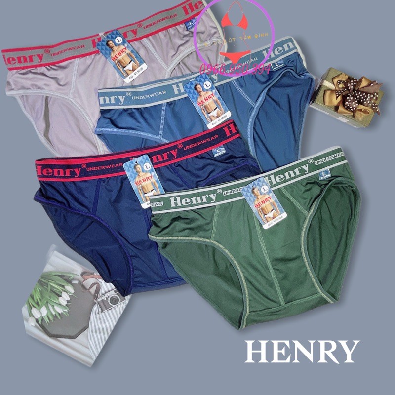 Set 5 quần lót nam thun lạnh henry cao cấp, thoáng mát
