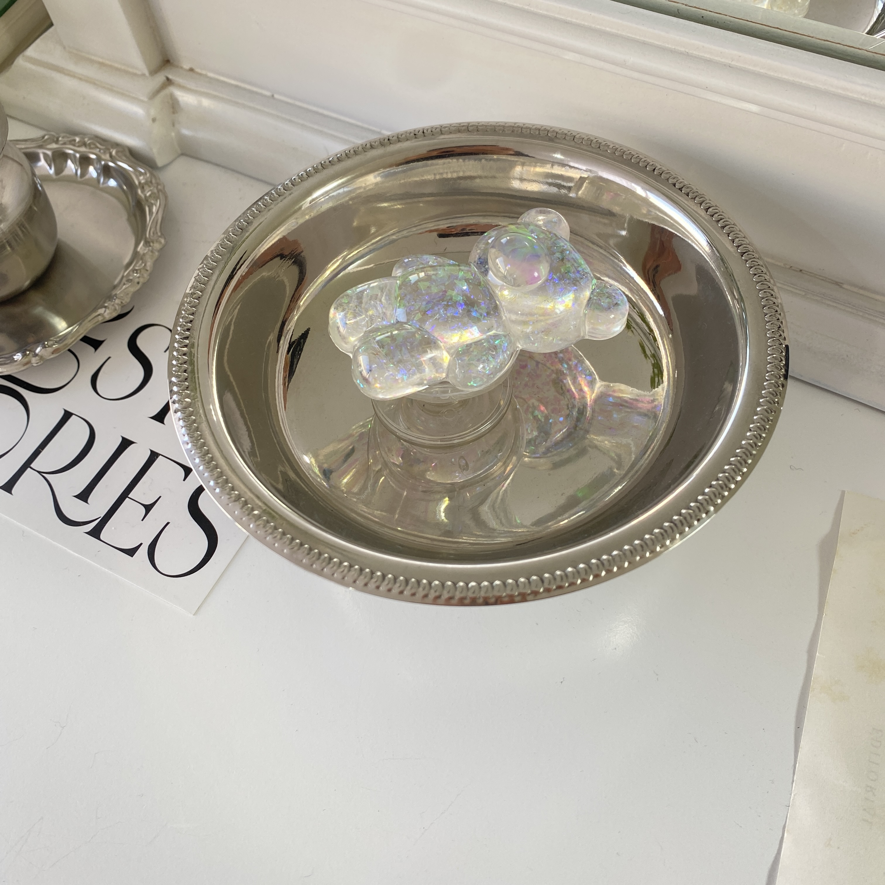 Miếng dán ốp lưng Bling Bear Griptok Hàn Quốc KOREA