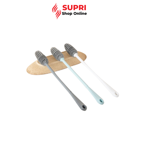 Cọ rửa ly , bình nước , bình sữa silicon cán dài