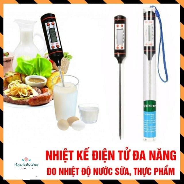 Nhiệt kế đo nhiệt độ nước pha sữa và thực phẩm
