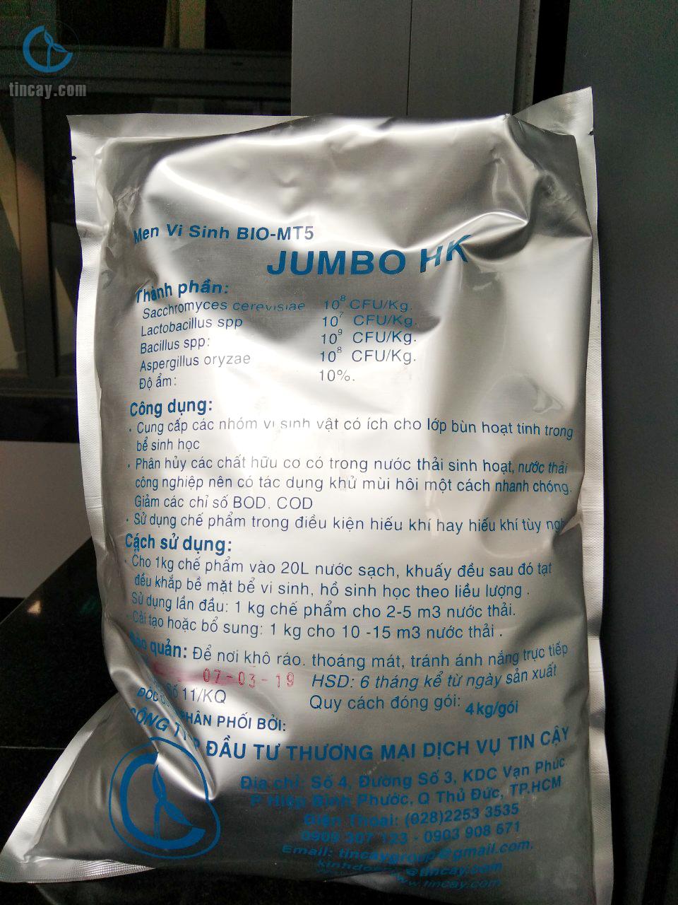Men Vi Sinh Hiếu Khí Jumbo HK BIO-MT5