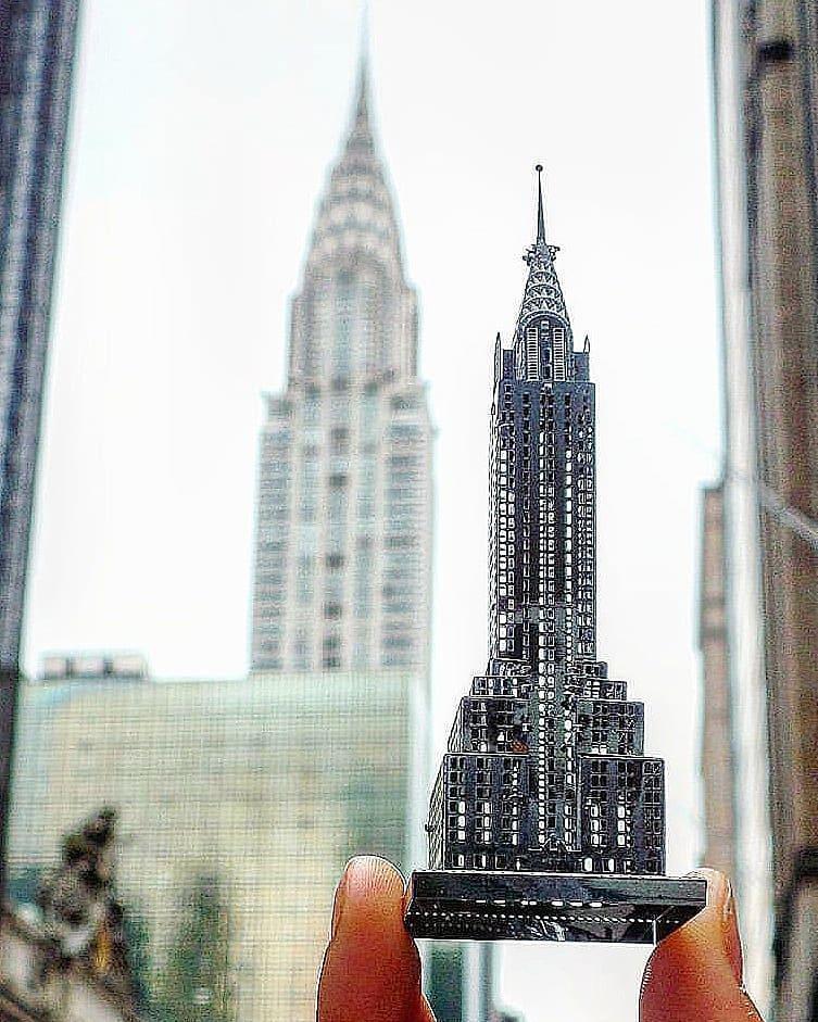 Mô hình 3D kim loại lắp ráp Tòa nhà Chrysler - Manhattan New York [ Chưa Lắp ]