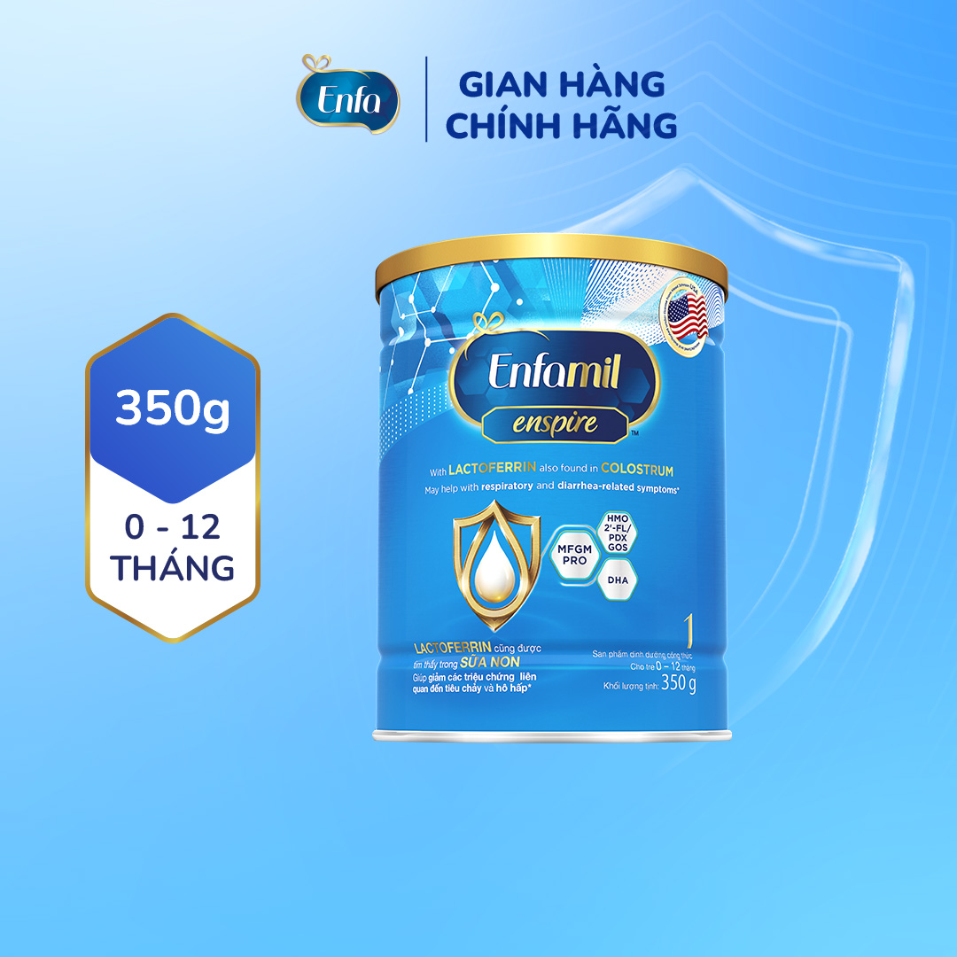 Sữa bột Enfamil Enspire 1 - 350G dành cho trẻ từ 0-12 tháng tuổi