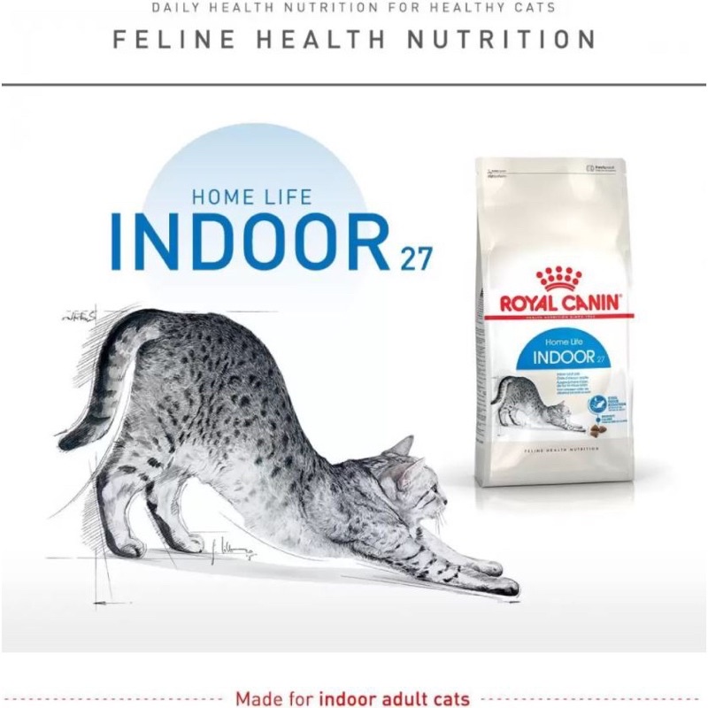 Royal canin indoor 27 cho mèo trưởng thành ít vận động 🐈‍⬛