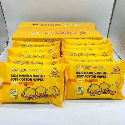 Thùng 10 bịch khăn giấy ướt con vịt, khăn giấy ướt con vịt siêu hot